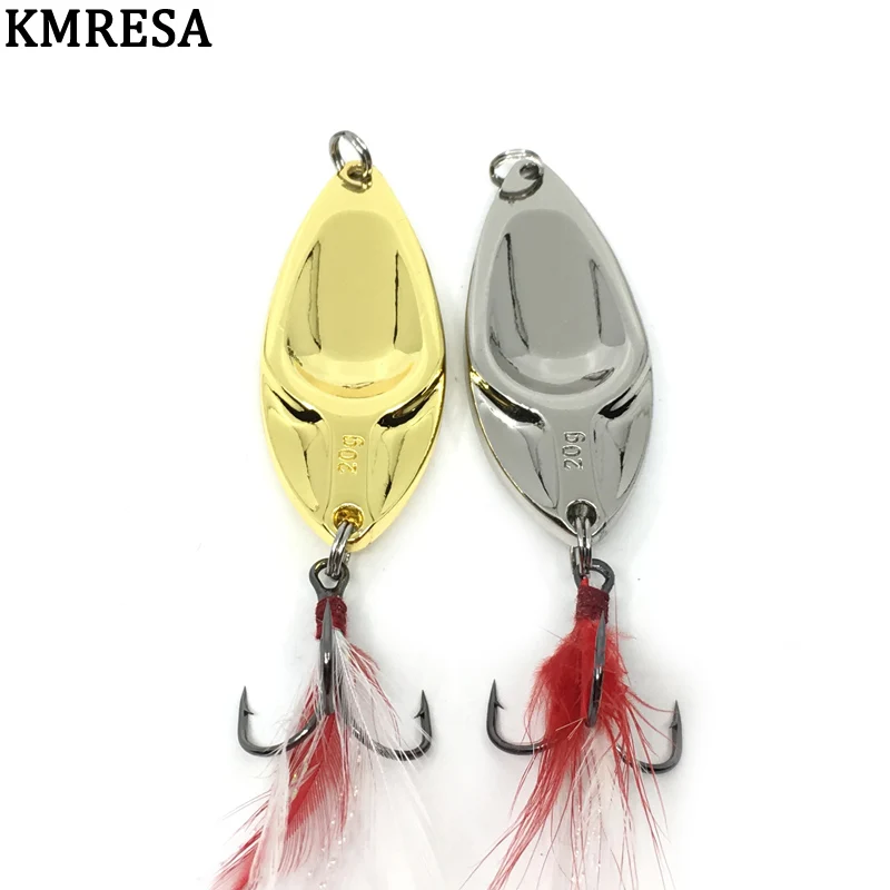 Angeln DD Spinner löffel köder 5g 10g 15g 20g Gold/Silber angeln löffel harten köder pailletten Noise Paillette metall köder Pesca