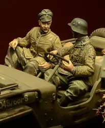 1/35 model kit resin kit  Jeep crew, Ardennes 1944