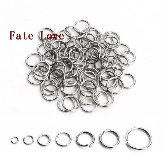 

Lot 1000pcs in bulk stainless steel jump ring & Split Ring open ring Jewelry finding DIY accessories1.2mm*6mm