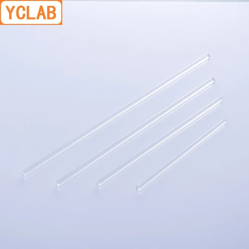 YCLAB 15cm Glass Stirrer Rod Mixing Guide Liquid Laboratory Chemistry Equipment