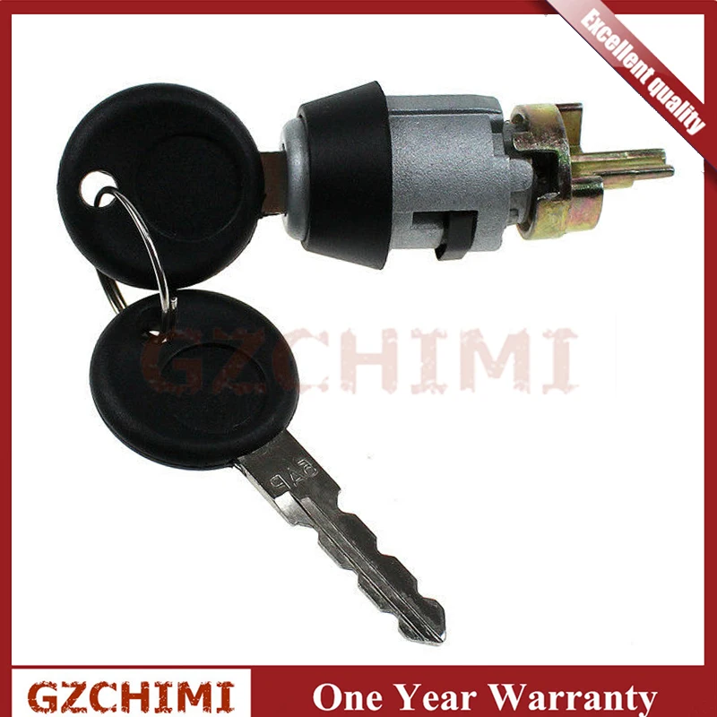 New 1H0905855A / 191 905 855 Steering Ignition Switch Lock Cylinder w/ key for Audi Volkswagen VW 1H0 905 855 A