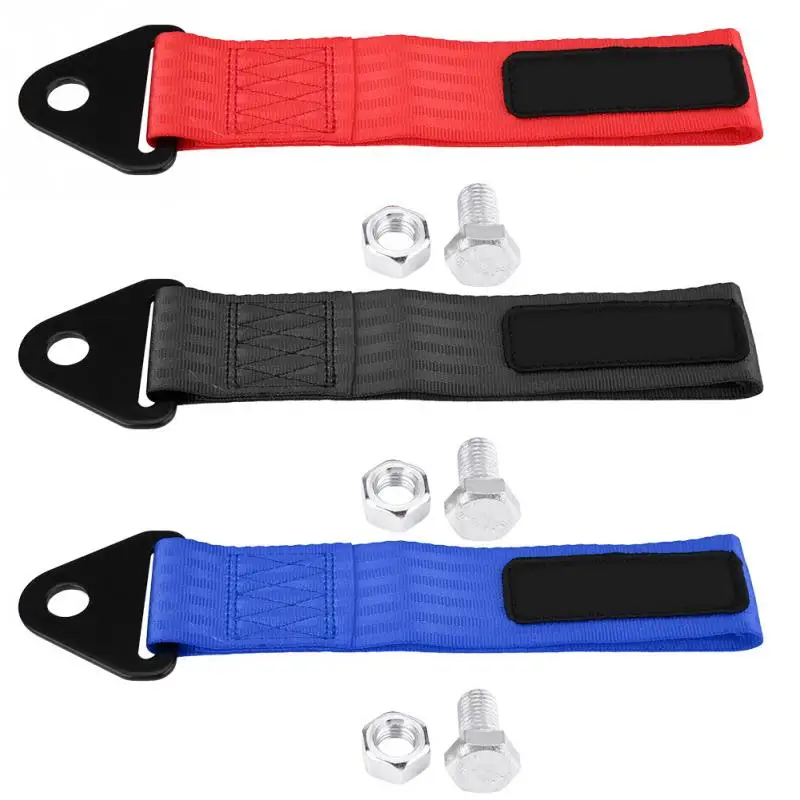 خطاف سحب عالمي لمصد أمامي وخلفي ، حزام سيارة سباق ، حبل سحب ، قوة عالية ، 3 ألوان #2