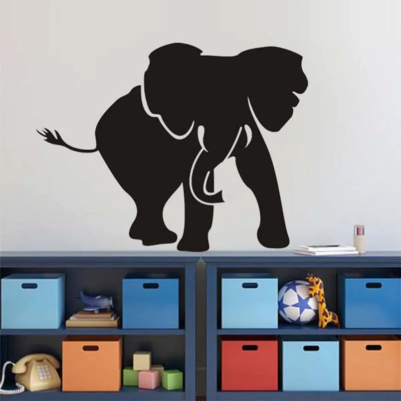 Elephant Wall Stickers for Kids Rooms, Nursery Art, Vinyl Sticker Quote, Wall Decals, Boys Bedroom Decoration, Quote Home Decor