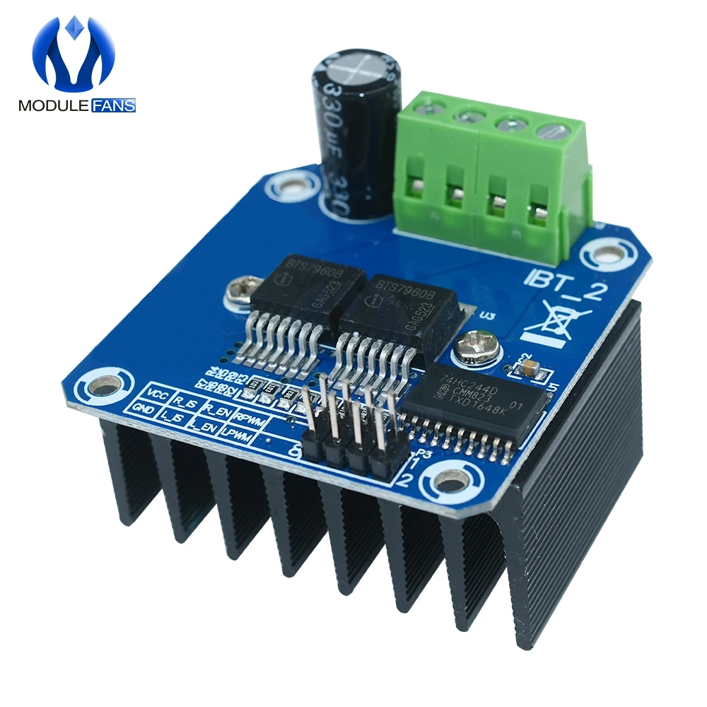 Doppel BTS7960 B BTS7960B DC 43A Schrittmotor Treiber Modul H-Brücke PWM Modul Für Arduino Smart Auto – Detail 4