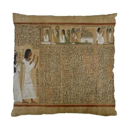 New Ethnic Cushion Cover Ancient Egypt Throw Pillow Case Ancient Egypt Book of the Dead Decorative Cushions Cases Two Sides 18