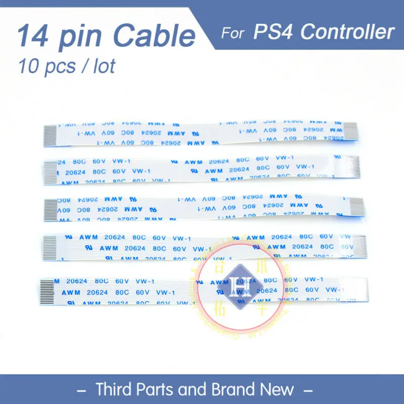 HOTHINK 10 Cái/lốc 14 Chân Điện Cáp Mềm Cho PS4 Bộ Điều Khiển Chơi Game Sạc PCB Board JDS-001 Chi Tiết Sửa Chữa