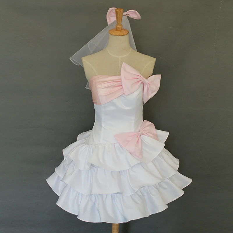 

Lovelive! Cosplay Kousaka Honoka White Bridesmaid Dress Costume