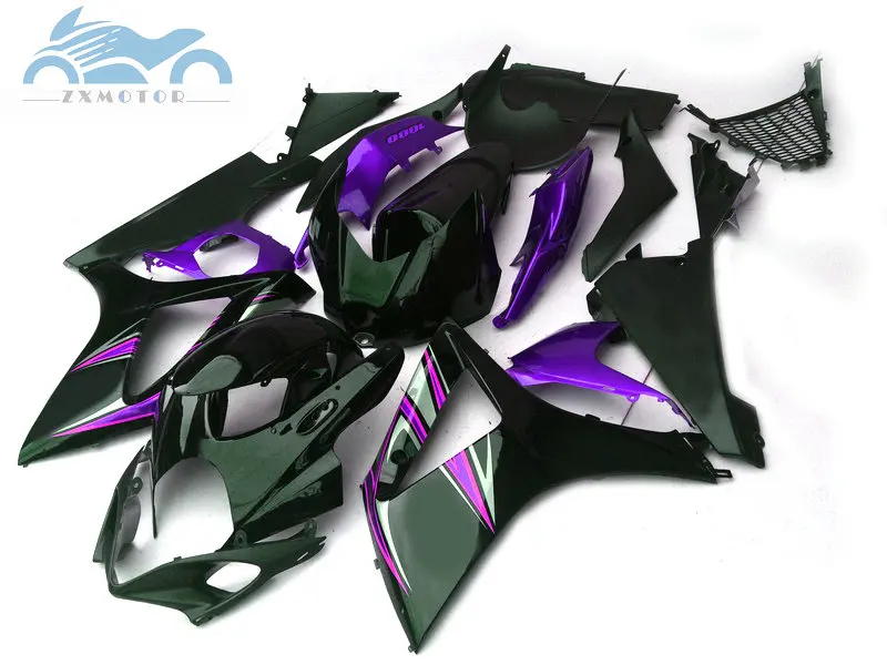 

Full Fairing kits for Suzuki GSXR 1000 2007 2008 GSXR1000 K7 K8 motorcycle fairings kit 07 08 purple black AT12