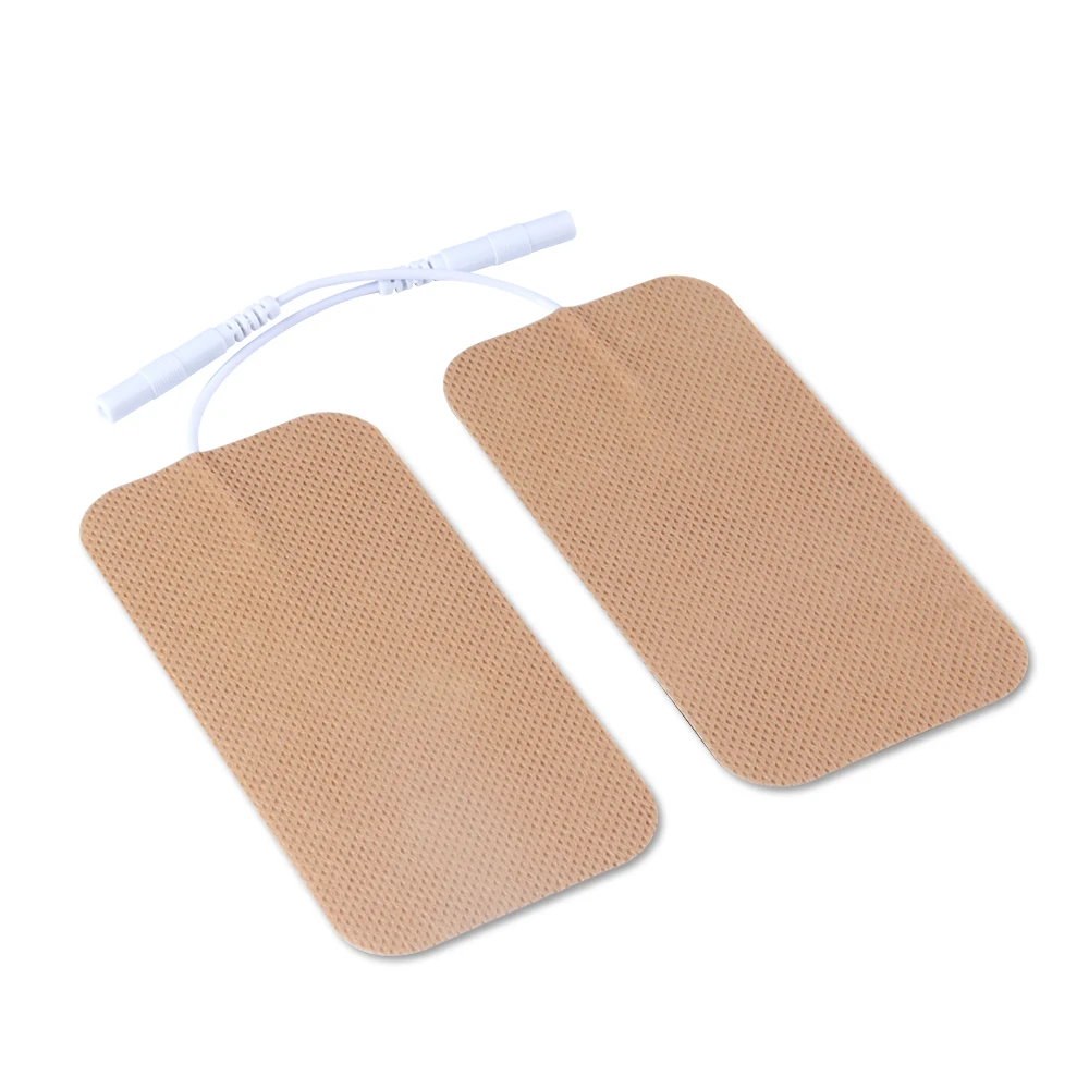 10 Pairs TENS Electrodes Pads 5*10cm With Plug Hole 2.0mm For TENS/EMS Machines