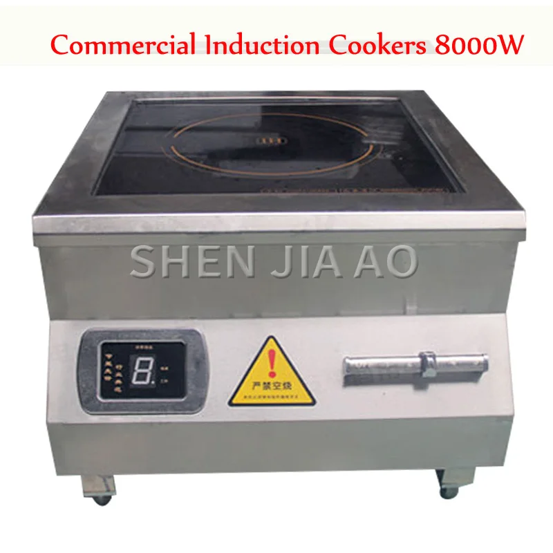 

Commercial Induction Cookers 8000W High Power flat Induction Cooker Hotel Restaurant Canteen Electromagnetic Cooker 380V