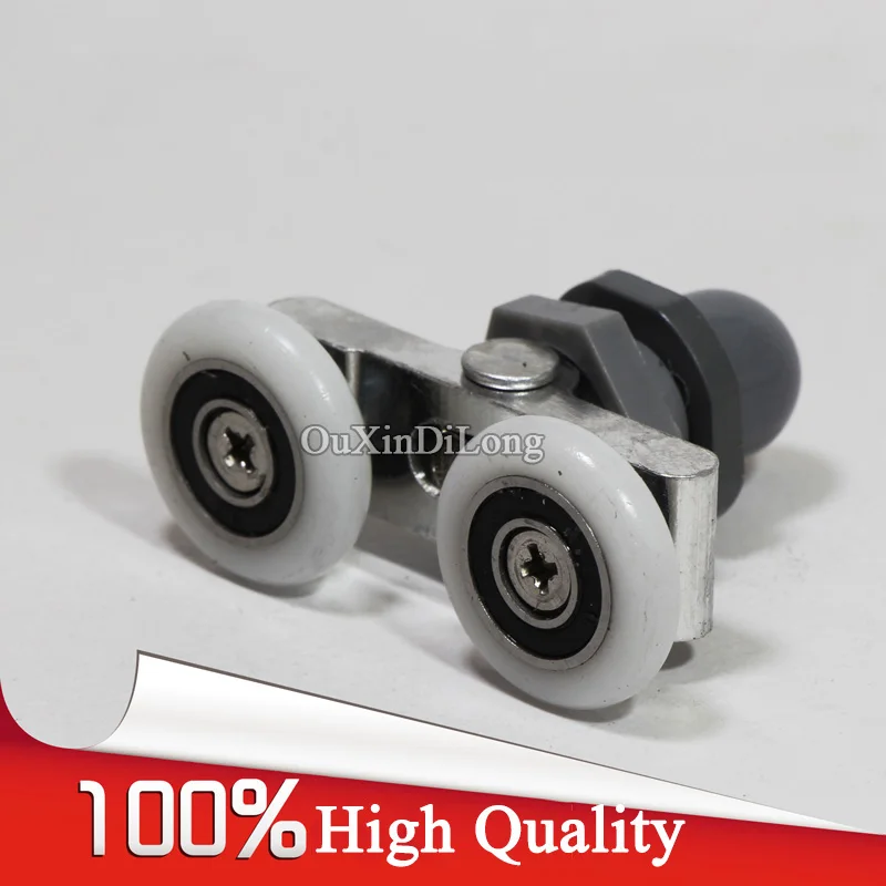 Hotsale 8PCS Shower Bathroom Sliding Door ROLLERS /Runners/Wheels/Pulleys Swing Shower Pulleys Accessories Diameter 23mm/25mm