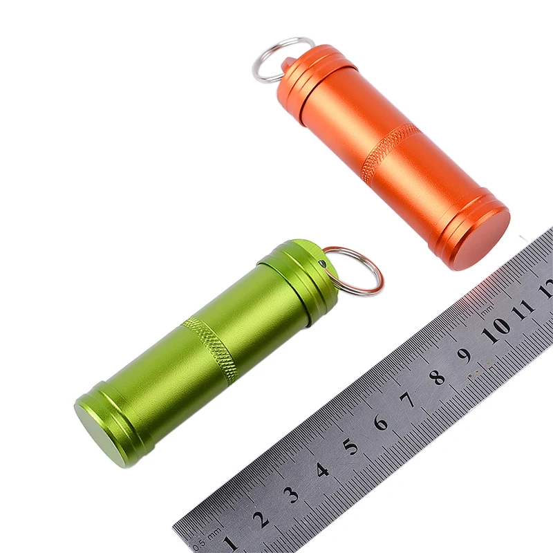 Waterproof Airtight Watertight Storage Container Dry Box Seal Bottle Case For Pill Capsule Fob Emergency Medicine Match Battery