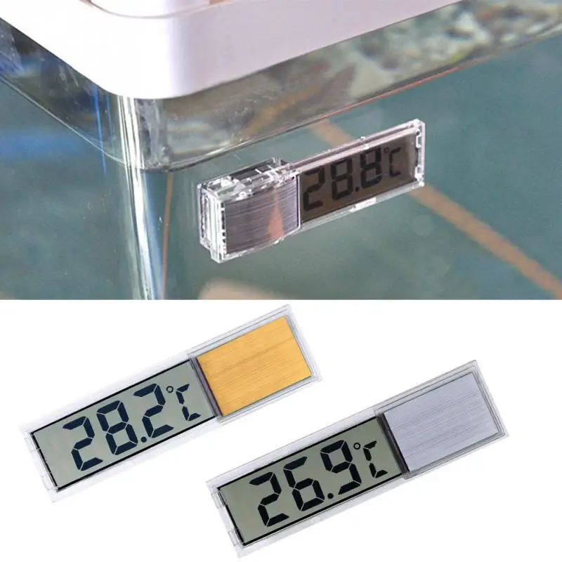 

Digital Electronic Aquarium Thermometer, Plastic, Metal, 3D, Fish Tank Temp Meter, Gold, Silver, New Arrival