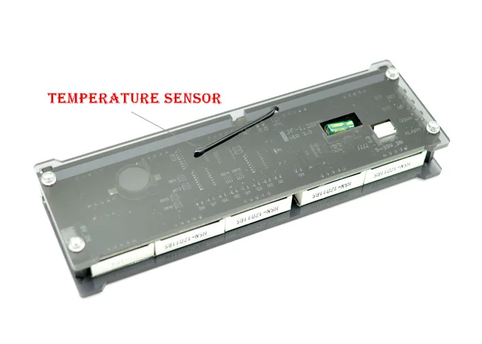 Relógio digital com visor de led, polegadas, 12v, 24v, ds3231, módulo de led, relógio eletrônico luminoso com função de alarme de temperatura, faça você mesmo