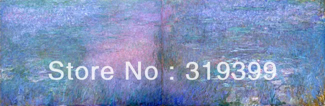Claude Monet  Oil Painting Reproduction on Linen canvas,Water lily pond 1926,100%handmade,Free Shipping,museum Quality
