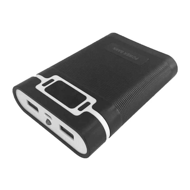 Anti-Reverse Portable Power Bank Box 4x 18650 DIY Display Battery Charger 5V 2A Case #221