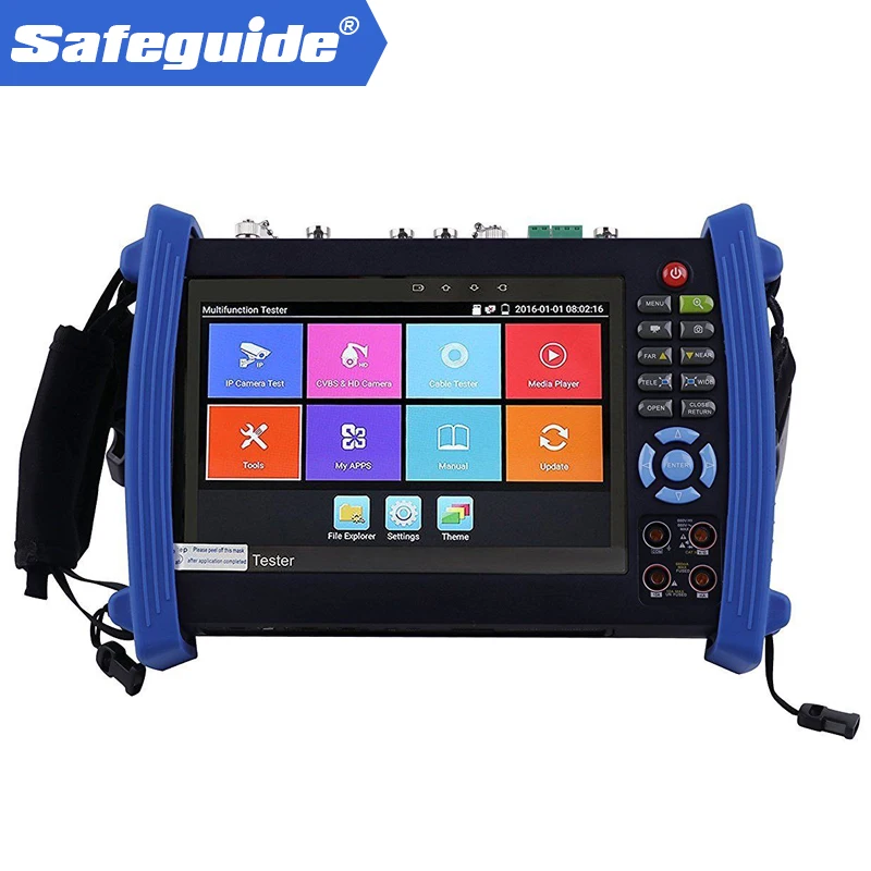 IPC-8600plus series IP CCTV tester monitor ip analog AHD TVI CVI SDI camera tester H.265 4K 4MP 5MP ONVIF wifi POE 12V