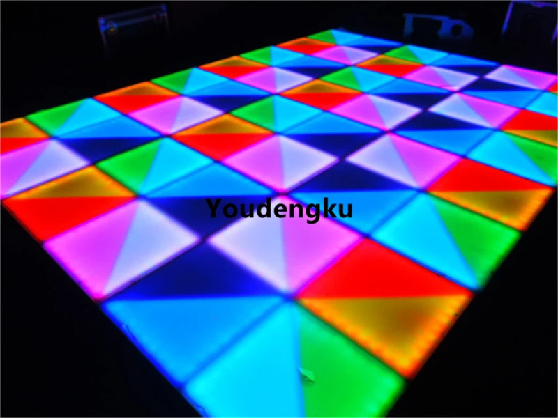 10 pieces 10mm Acrylic cover 1*1m 432pcs rgb led lighted dance floor light weight led dance floor for dance hall/bar/night club