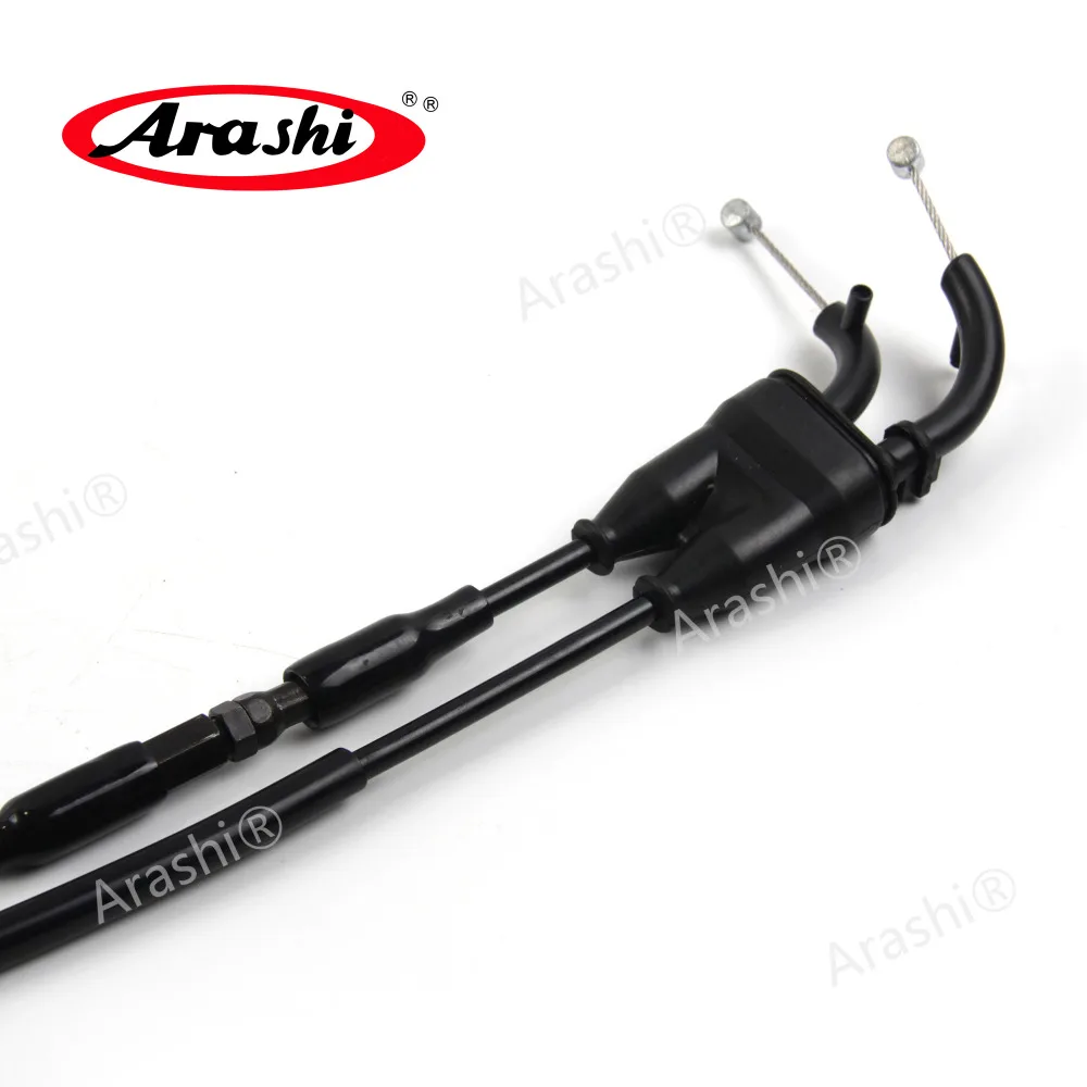 Arashi 3 Colors Gas Throttle Cables For YAMAHA MT-07 Non-ABS 2014-2017 / MT07 ABS 2014 - 2018 2019 2020 Fuel Cable Line Wire