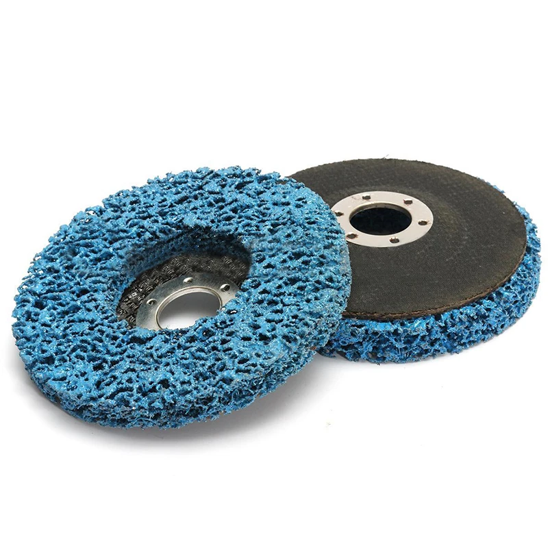 

NEW 2pcs 100*16mm Blue Polishing Wheel Paint Rust Removal Clean Angle Grinder Discs For Abrasive Tools