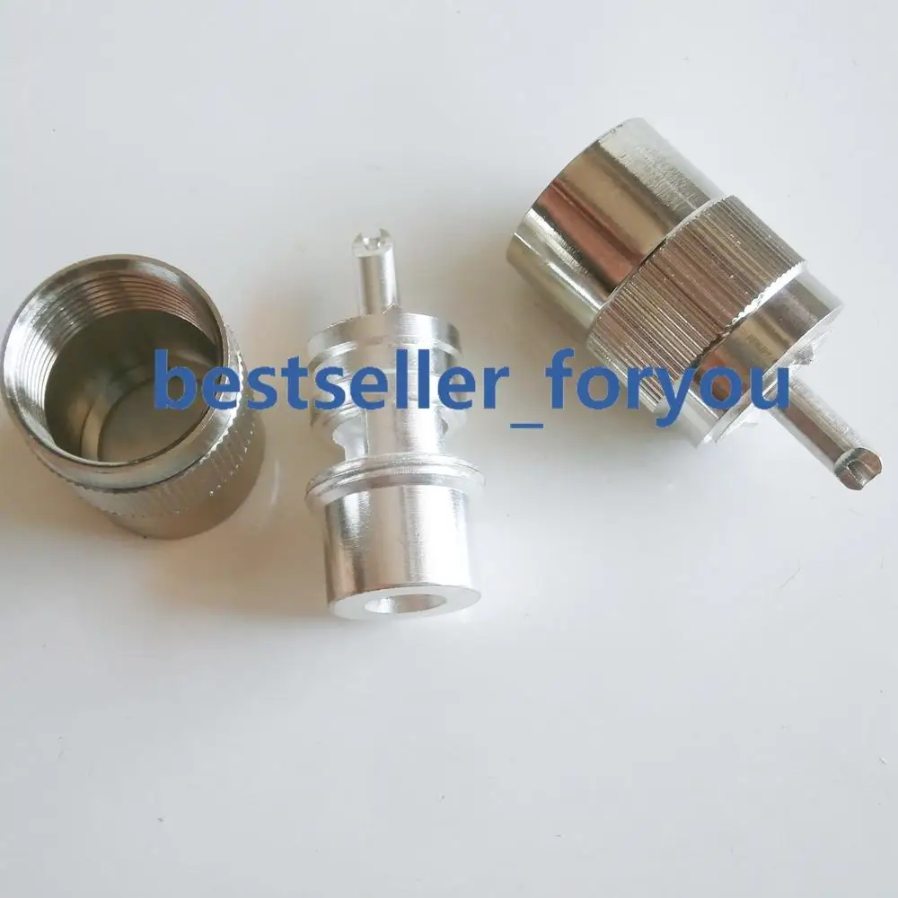 

10X UHF Male PL259 Plug Connector Solder RG58 RG142 LMR195 RG400 Cable