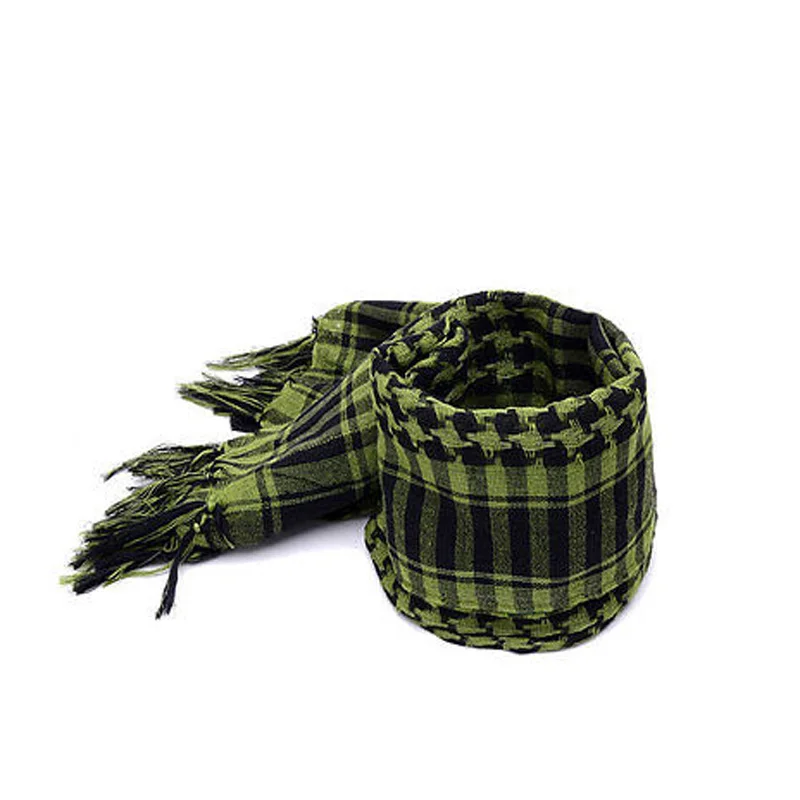 Outdoor Square scarf Arab Scarves Men Winter Military Windproof Scarf Cotton Muslim Hijab Shemagh Tactical Desert Arabic Scarf