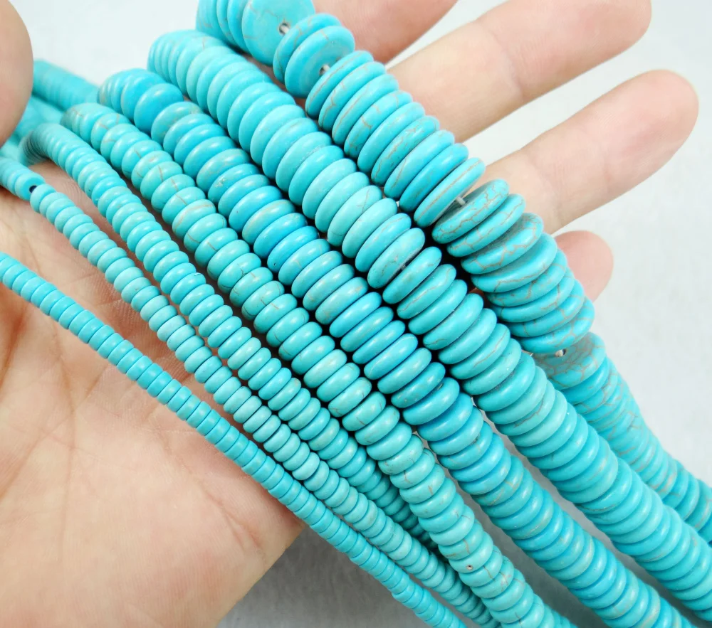 4.6.8.10.12.14MM Natural stone Turquoises Beads DIY Beads For Bracelet Necklace Jewelry Making Wholesale T1