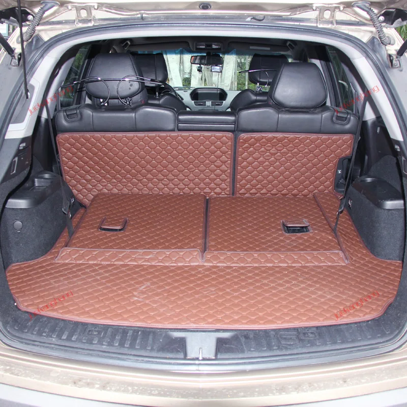 Good quality! Special trunk mats for Acura MDX 7 Seats 2013-2007 waterproof cargo liner boot carpets for MDX 2010,Free shipping