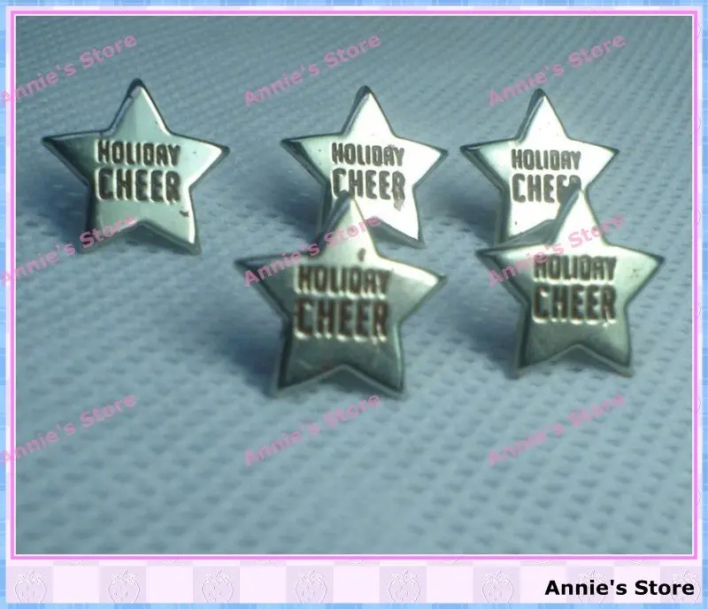 Wholesale Scrapbooking star brads,,17mm,Holiday cheer,Leave a good childhood memories