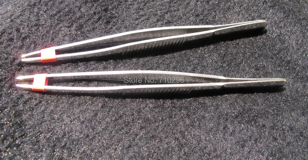 Low price Promotion!Stainless Steel Tweezers Jewelry tools Steel Pick Up tools