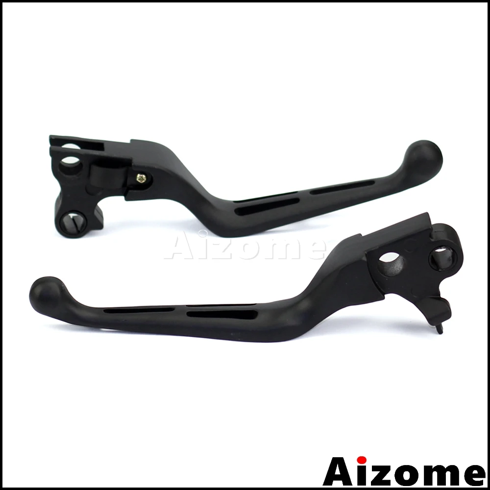 

Black Motorcycle Slotted Wide Brake Clutch Levers Handle Lever For Harley Dyna 2008-2015 Fat Bob EFI FXDF