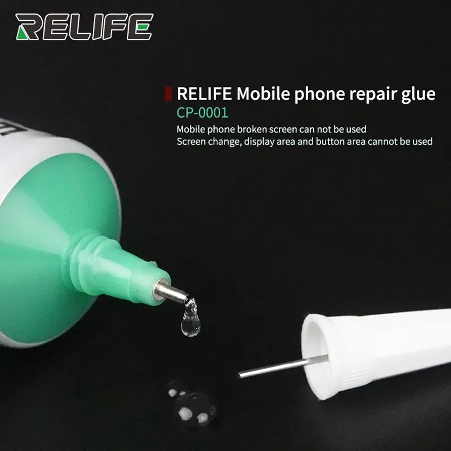 RELIFE Transparent Black Adhesive Waterproof High Strength Clear Liquid Glue For Mobile Phone Frame LCD Screen Glass Bonding