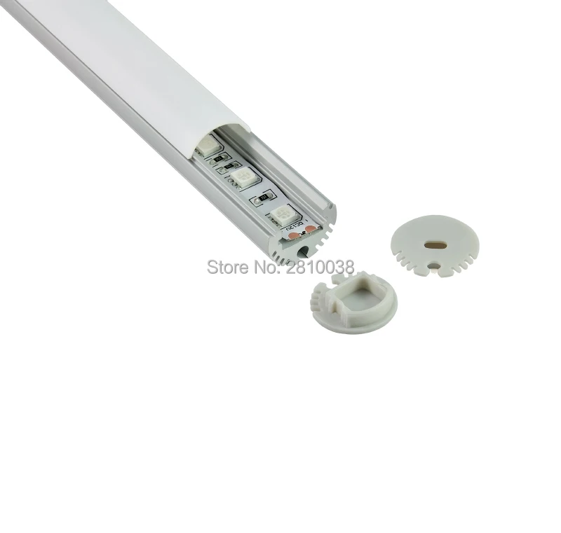 10 Sets/Lot Round type Anodized aluminium led extrusion profile AL6063 LED aluminum profile housing for pendant light(0.5M long)