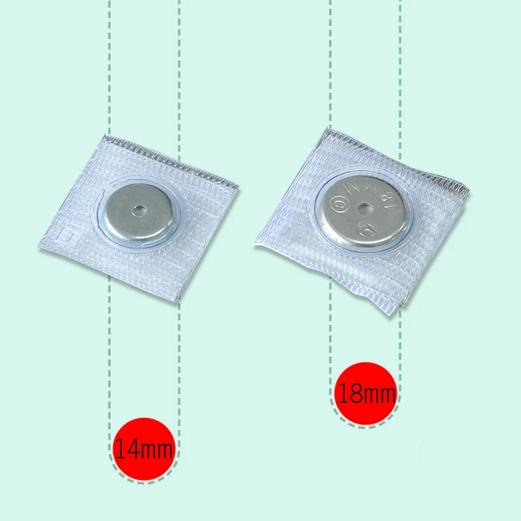 10pcs PVC Waterproof Invisible Hidden Magnetic Buttons Closure Bag Clothes Suturable Magnet Snaps Buttons Sewing Accessories