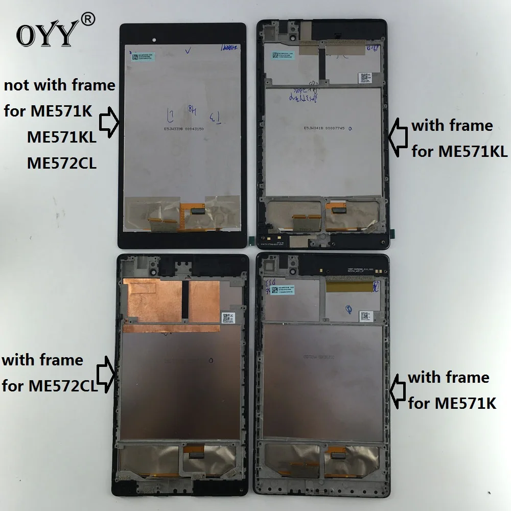 LCD Display Touch Screen Digitizer Glass Assembly For ASUS Google Nexus 7 2nd 2013 FHD ME571 ME571K ME571KL ME572CL K008 K009