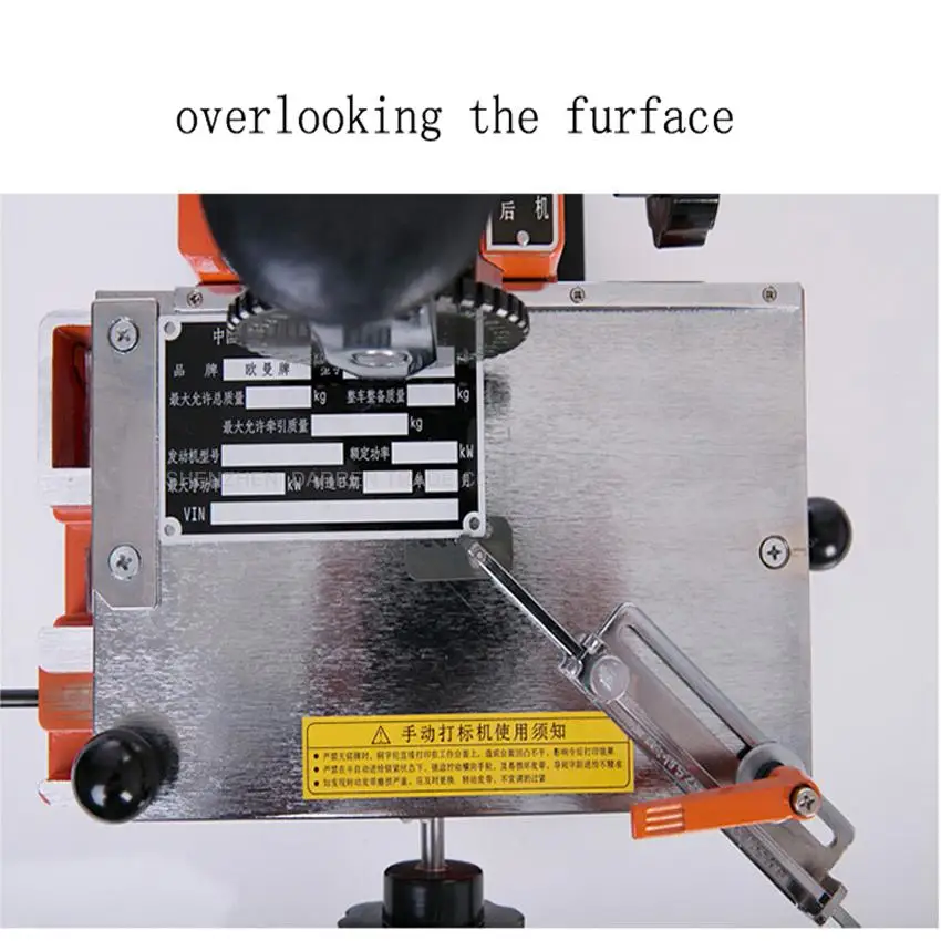 Semi-automatic manual marking machine,aluminum labeling coding machine,equipment parameter label printer