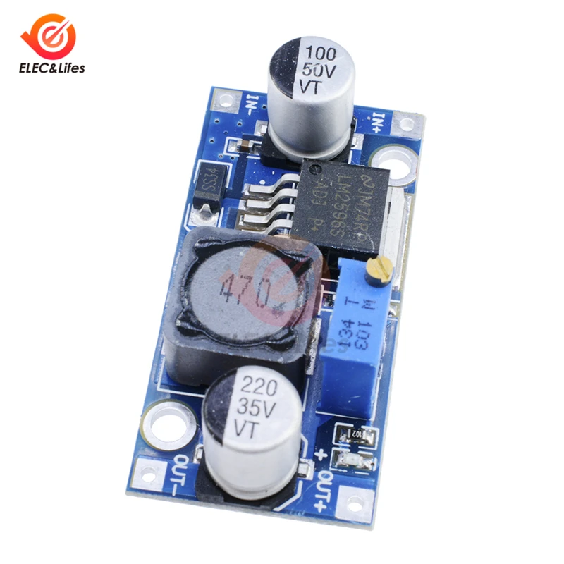 5Pcs LM2596 DC-DC Buck Converter Step Down Module Non-isolated board Power Supply Output 1.25V-30V