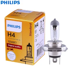 Philips Vision H4 12V 60/55W P43t 12342 c1 + 30% bardziej jasny oryginalny samochód reflektor halogenowy Auto wysokiej martwa wiązka (pojedynczy)