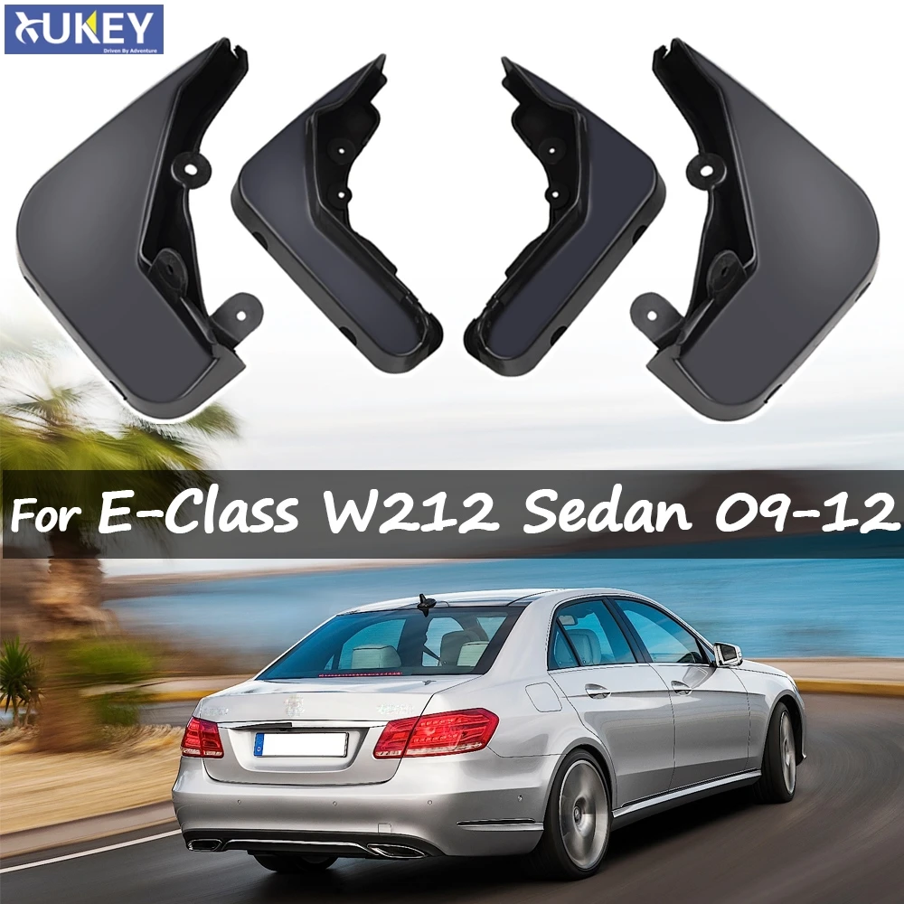 Set Molded Mud Flaps For Mercedes Benz E Class E-Class W212 2008-2013 Mudflaps Splash Guards Front Rear Mudguards