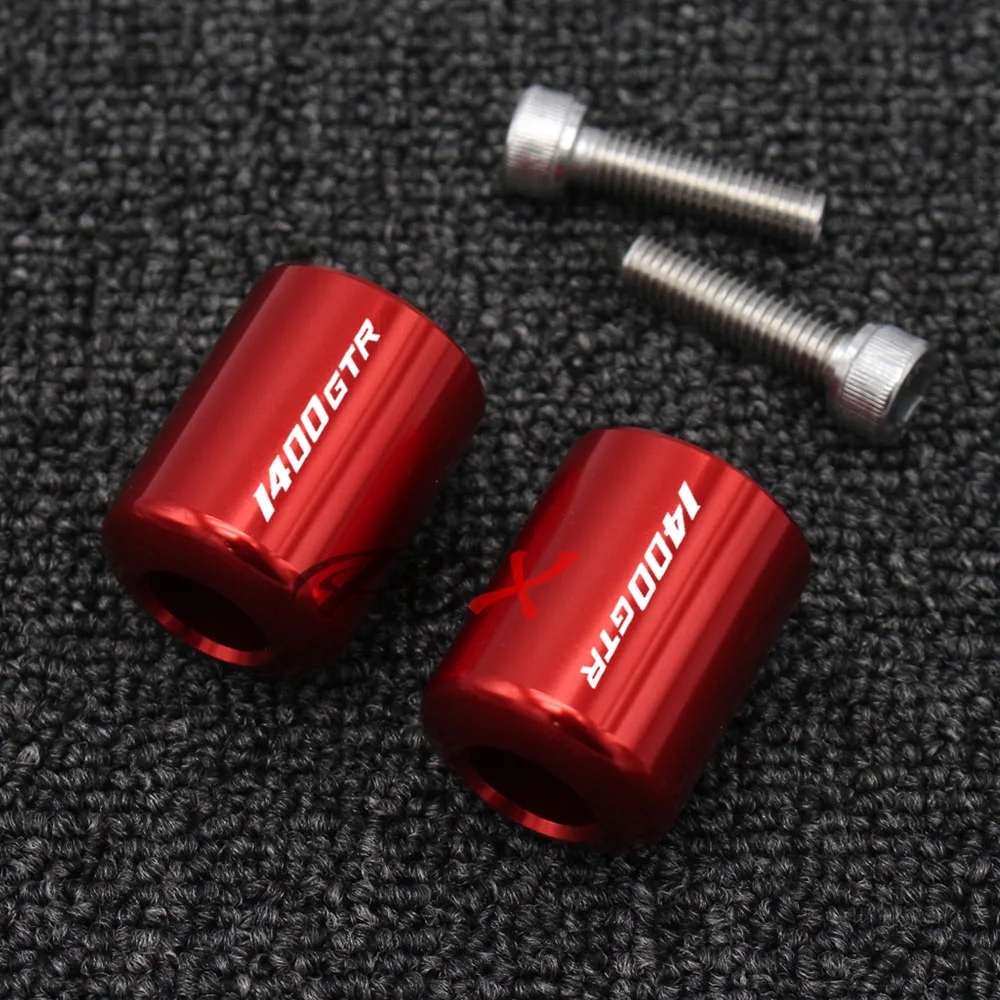 Accessori moto manopole per manubrio CNC estremitร della barra cursore del cappuccio per KAWASAKI GTR 1400 GTR1400 / CONCOURS 14 ABS 2007-2018