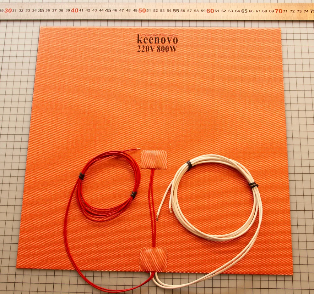 350X350mm 800W@220V, w/ NTC 100K Thermistor,Keenovo Silicone Heater 3D Printer Heater,Heatbed Large Plate Heating Mat