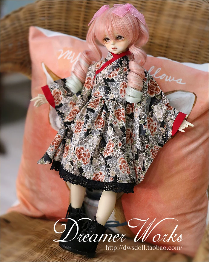 1/4 scale BJD clothes Maid bathrobe kimono suit for BJD/SD MSD doll accessories,Not included doll,shoes,wig,and other 1234