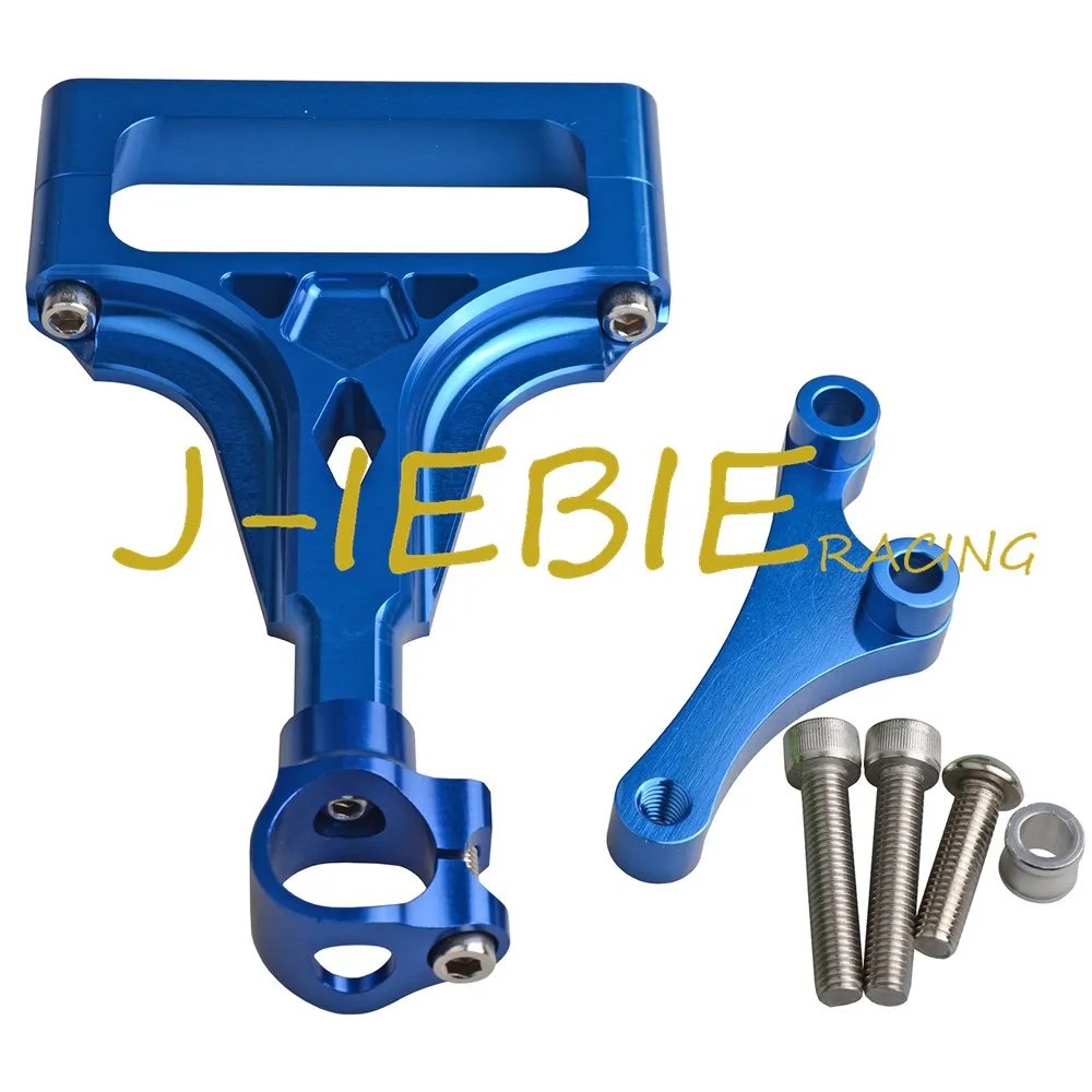 CNC Steering Damper Stabilizer Bracket Mounting For Kawasaki Z1000 Z750 2003-2009 2004 2005 2006 2007 2008 Blue