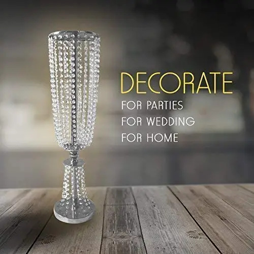 Wedding Decorations Centerpiece Elegant Acrylic Crystal Party Centerpiece Ideal for Flowers Centerpieces Parties Weddings