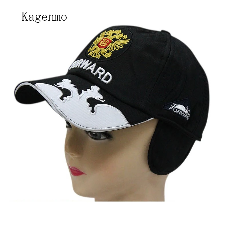 Kagenmo spring and autumn warm Ear protection Baseball Cap upset cotton hat Russian love 5color 1pcs brand new arrive