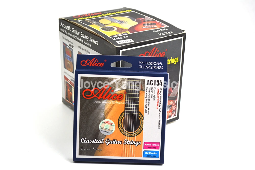 

10 Sets of Alice AC134 Classical Guitar Strings Crystal Nylon Strings Silver-Plated Copper Wound 1st-6th Strings Wholesales