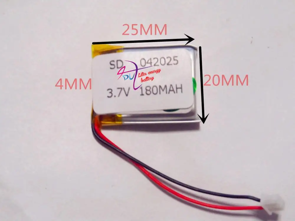 best battery brand 042025P 402025P MP3/4/5 battery 3.7V 180mAh polymer battery Bluetooth Battery