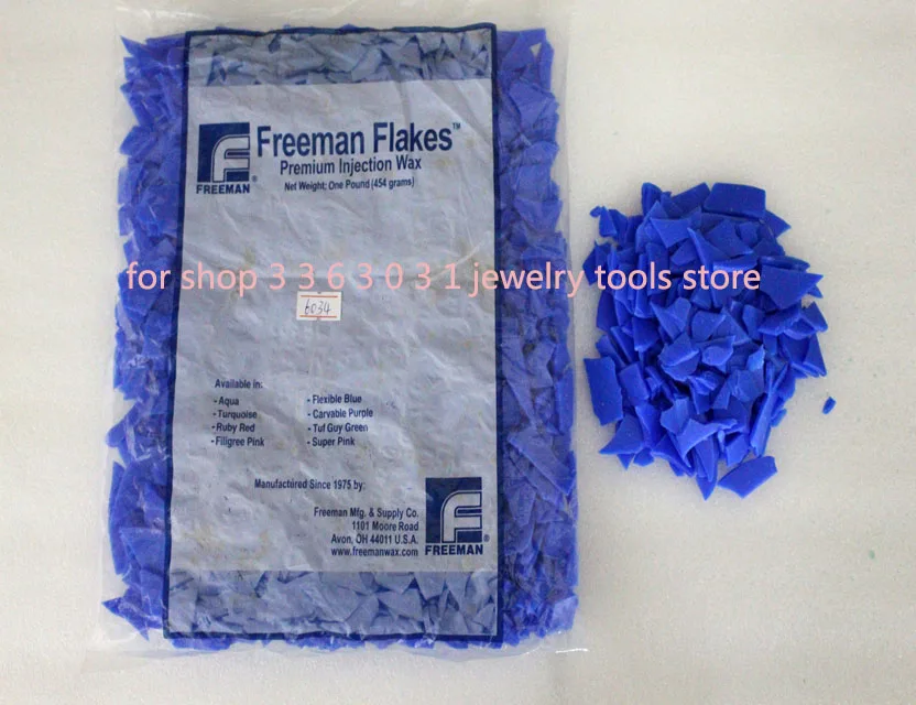 Freeman Flakes Aqua Premium Injection Wax Jewelry Mould Blue Red Green Pink Melting Wax