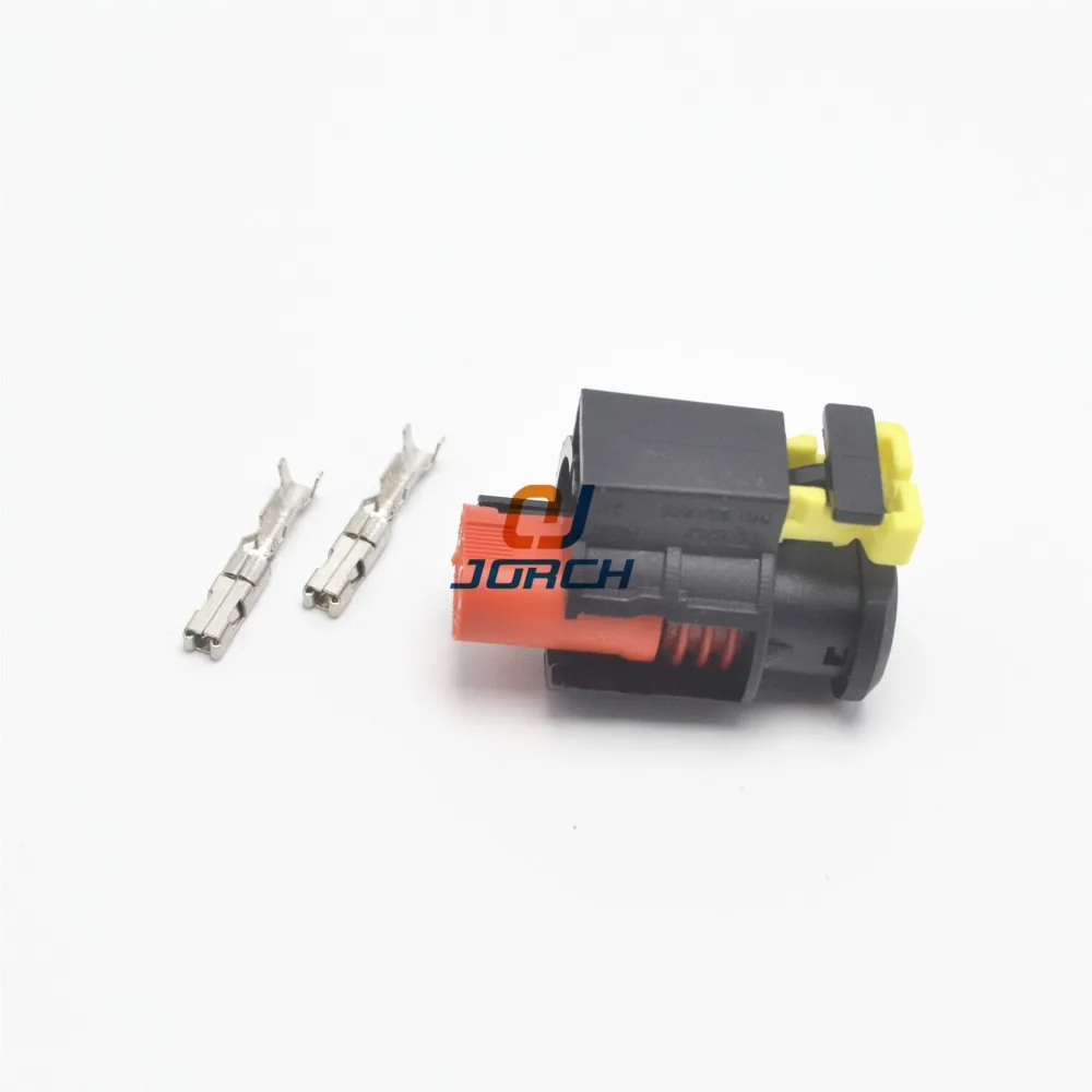 2sets 2Pin waterproof sensor VVT plugs auto cam into the exhaust solenoid valve harness connector 284556-1 image 4
