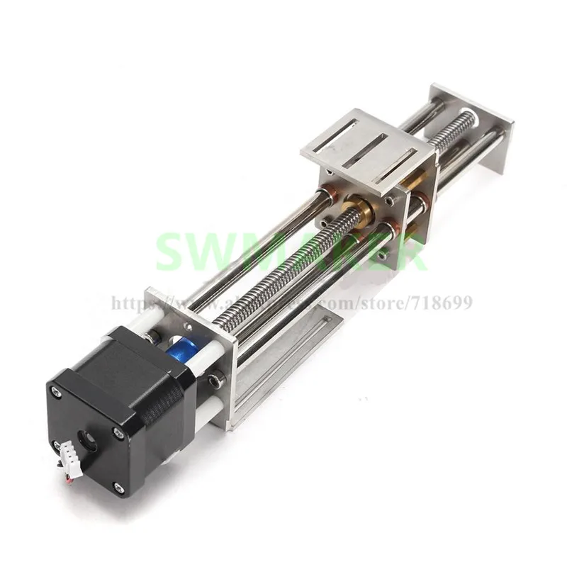 SWMAKER 50mm/150mm Slide Stroke CNC Z Axis slide Linear Motion + NEMA17 Stepper Motor For Engraving Machine